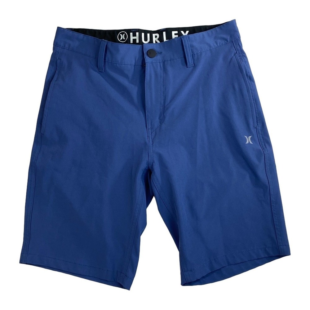 Hurley Mens‎ 30 Blue Performance Chino Shorts Golf Casual Summer Active